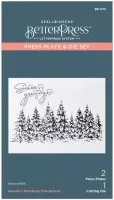 Seasons Greetings Evergreens - Press Plate & Die Set - Spellbinders