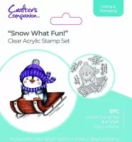 Snow What Fun! - Clear Stamps - Crafters Companion
