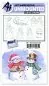 Preview: art impressions watercolor Clear Stamps Snowmen Set
