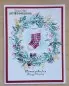 Mobile Preview: art impressions watercolor rubber stamps Christmas Wreath 1
