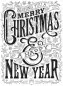 Preview: Spellbinders Merry Christmas & Happy New Year Press Plate 1