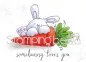 Preview: Stampingbella Somebunny Loves You Rubber Stamps