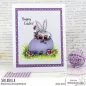 Mobile Preview: Stampingbella Gnome on an Egg Rubber Stamps 1