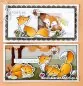 Preview: marianne design clear stamp dies eline's animals Foxes 1