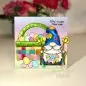 Mobile Preview: Egg Painting Gnome Clear Stamps Woodware Craft Collection 2