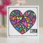 Preview: Doodle Heart stencil Woodware Craft Collections 1