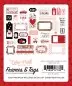 Preview: Hello Valentine Frames & Tags Die Cut Embellishment Echo Park Paper Co 2