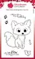 Mobile Preview: Fuzzy Friends - Freddie Fox Clear Stamps Woodware Craft Collection
