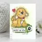 Preview: Fuzzy Friends - Parker The Puppy Clear Stamps Woodware Craft Collection 2