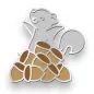 Preview: LF2375 Nuts About You Enamel Pin Lawn Fawn 1