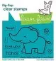 Mobile Preview: Elphie Selfie Flip-Flop Clear Stamps Lawn Fawn