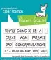 Preview: Kanga-rrific Baby Sentiment Add-On Clear Stamps Lawn Fawn