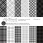 Preview: Black & White Plaid Paper Pad 6x6 Inch My Favorite Things