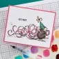 Preview: House-Mouse Party Streamers Spellbinders Rubber Stamp 3