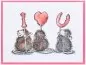 Preview: House-Mouse We Heart You Spellbinders Rubber Stamp 2
