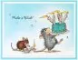 Preview: House-Mouse Birthday Wishes Spellbinders Rubber Stamp 2