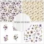 Preview: Simple and Basic Purple Floral Mood 6x6 inch Paper Pack 1