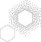Preview: WOW Confetti Hexagon stencil by Verity Biddlecombe
