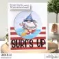 Preview: Stampingbella Gnome Riding the Waves Rubber Stamps 1