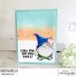Mobile Preview: Stampingbella Gnome with a Seashell Rubber Stamps 1