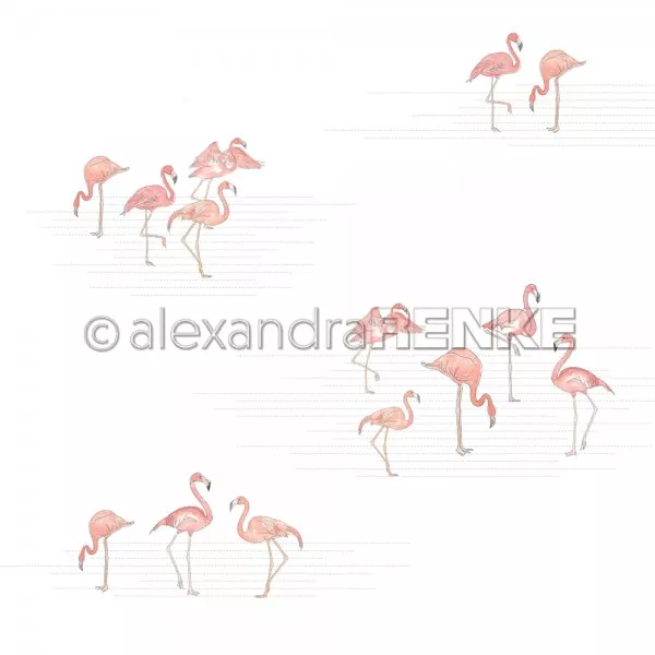 101907 Welt der Flamingos Alexandra RENKE Desingpapier