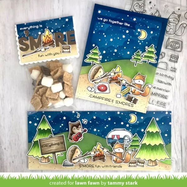 S'more the Merrier Clear Stamps Lawn Fawn 2