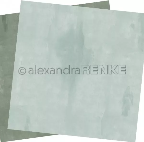 Doppelseitig ruhiges Mint Scrapbooking Paper Alexandra Renke