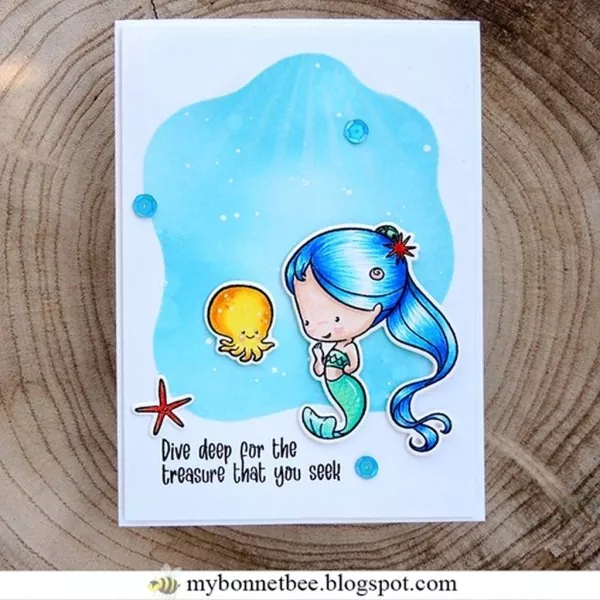 Mermaid Vibes Clear Stamps Impronte D'Autore 2