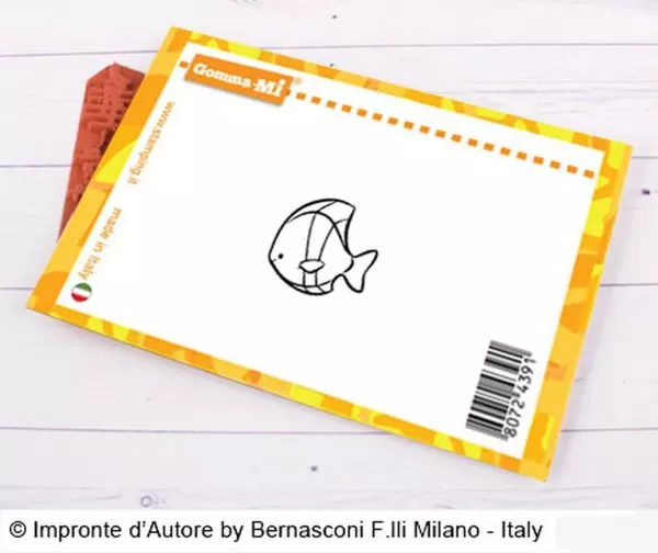 Pesciolino Impronte D'Autore Rubber Stamp