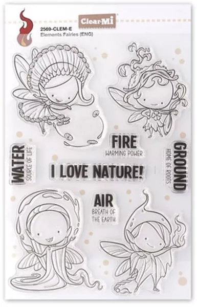 Elements Fairies Clear Stamps Impronte D'Autore