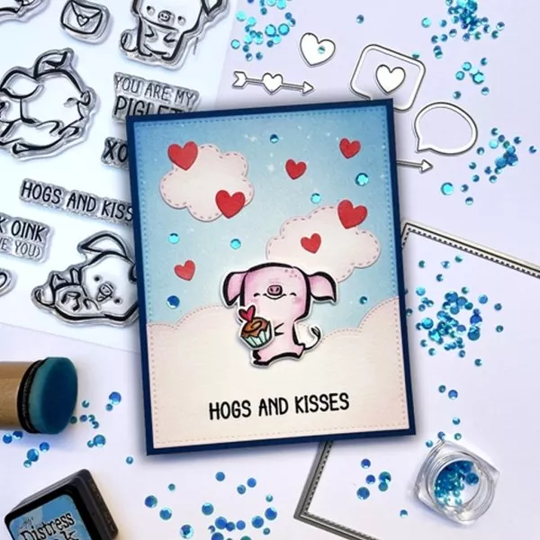 Piglet in Love Clear Stamps Impronte D'Autore 3