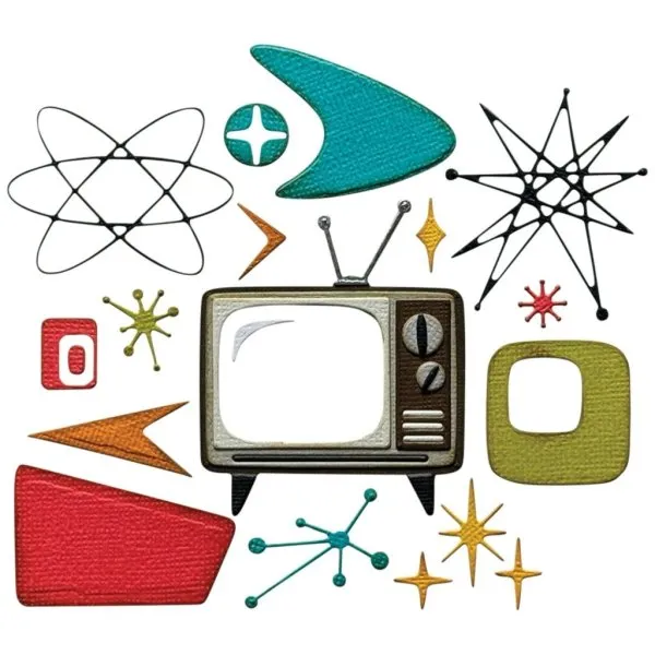 Vault Atomic Retro Tim Holtz Thinlits Colorize Dies Sizzix