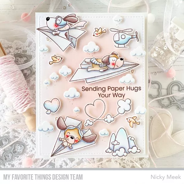 Paper Planes Clear Stamps My Favorite Things Project 1