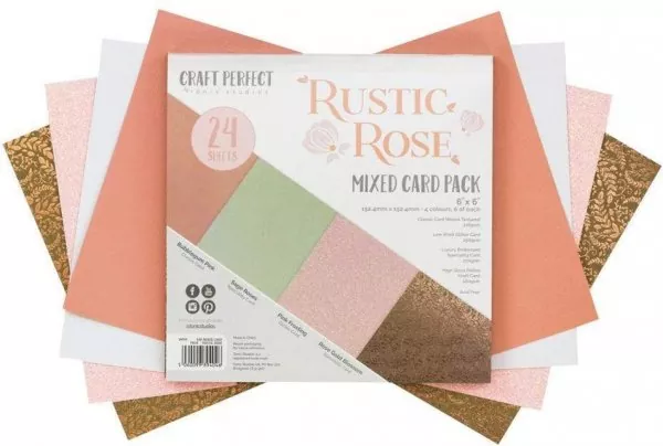 craft perfect Rustic Rose Mixed Card Pack tonic studios 1