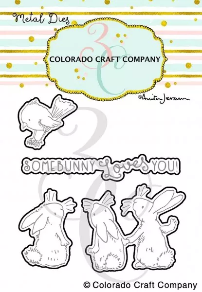 3 Bunnies & Robin Dies Colorado Craft Company by Anita Jeram