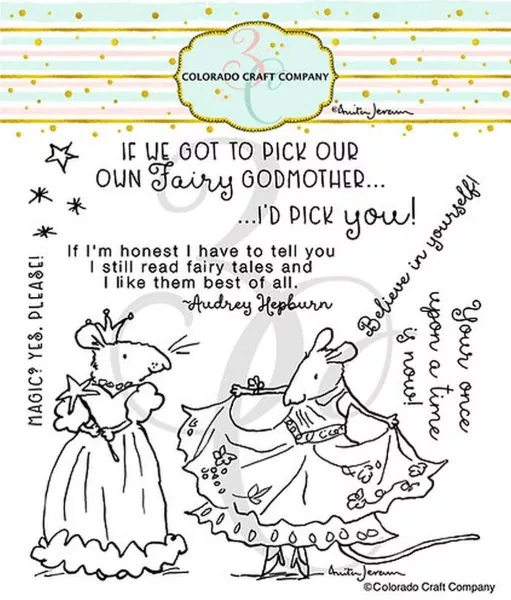 Fairy Godmother Clear Stamps Colorado Craft Company by Anita Jeram