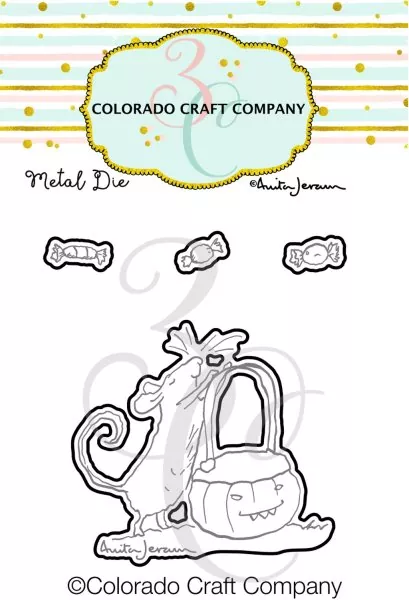 Pumpkin Bucket Mini Dies Colorado Craft Company by Anita Jeram