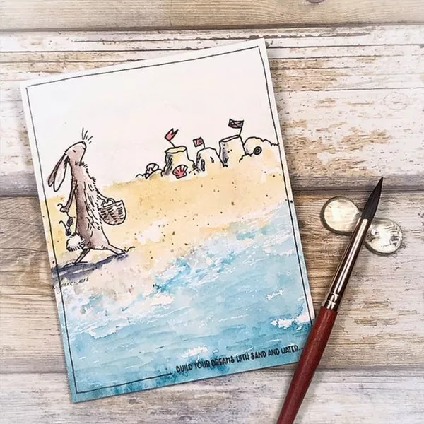 Beach Beauty Clear Stamps Colorado Craft Company by Anita Jeram 2