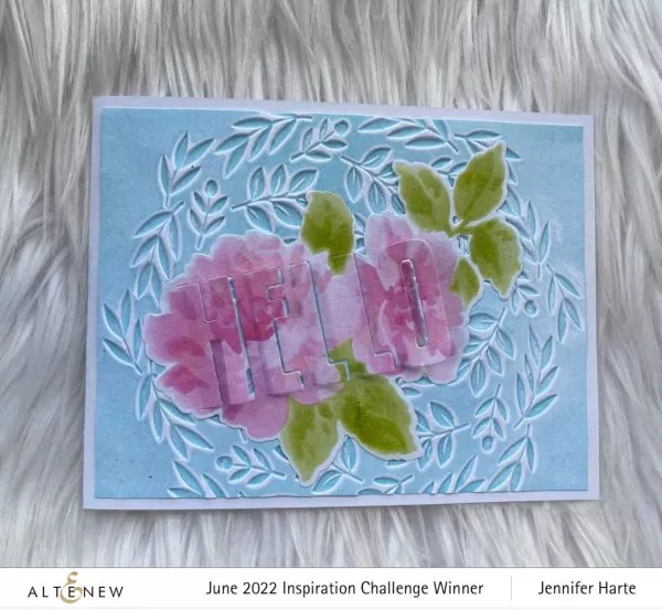 Delicate Wreath 3D Embossing Folder by Altenew 2
