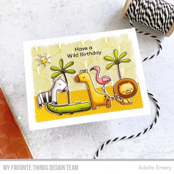 Repeating Rainbows Background Background Rubber Stamp My Favorite Things 2
