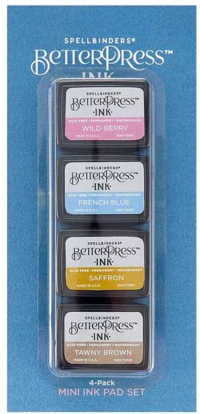 Spellbinders BetterPress Mini Ink Set Nature Tones