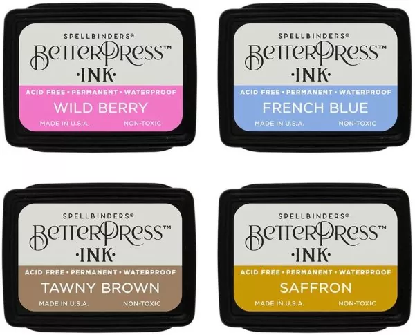 Spellbinders BetterPress Mini Ink Set Nature Tones 1