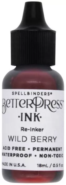 ranger BetterPress Ink pad re-inker Wild Berry Spellbinders