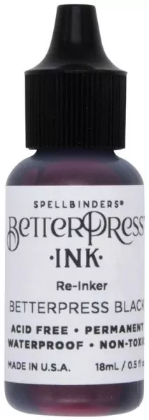 ranger BetterPress Ink pad re-inker BetterPress Black Spellbinders