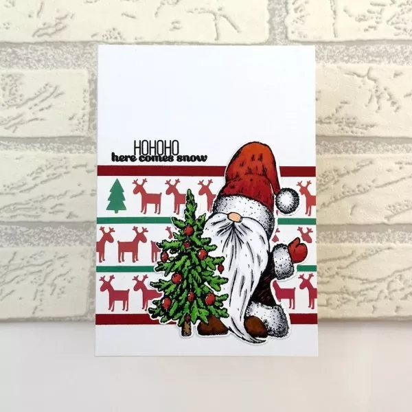 Merry Good Gnome clear stamps picket fence studios 2
