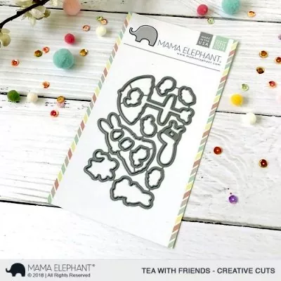 CC 198 tea with friends creative cuts dies mama elephant