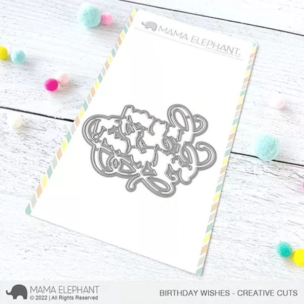Birthday Wishes Dies Creative Cuts Mama Elephant