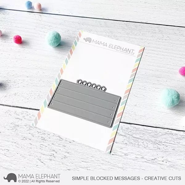 Simple Blocked Messages Dies Creative Cuts Mama Elephant