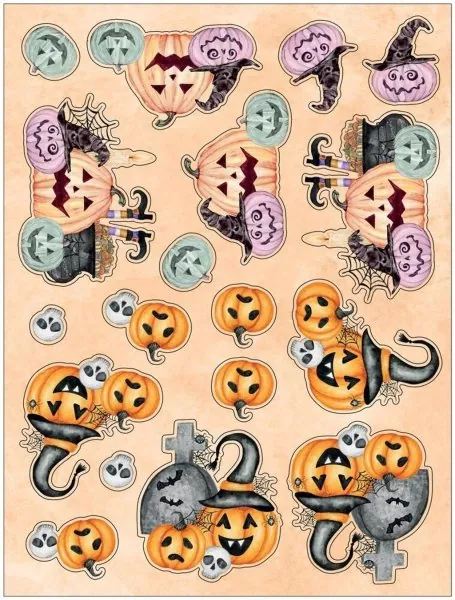 Trick or Treat 3D Topper Pad Die Cut Embellishment Crafters Companion 2
