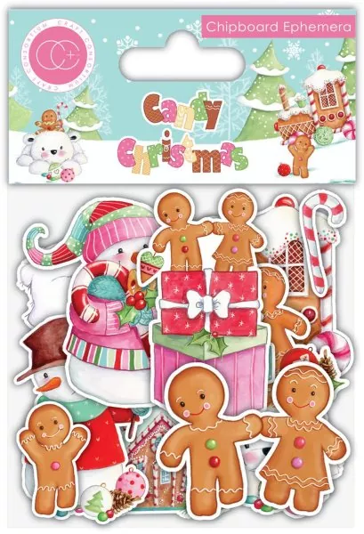 Candy Christmas Ephemera Die Cut Embellishment Craft Consortium